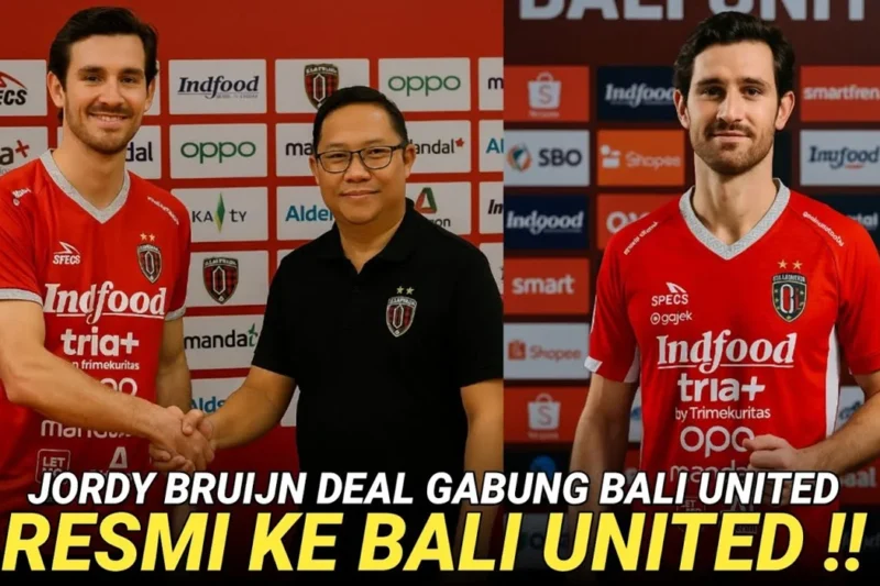 Rumor Jadi Fakta, Jordy Bruijn Resmi Bergabung Dengan Klub Bali United