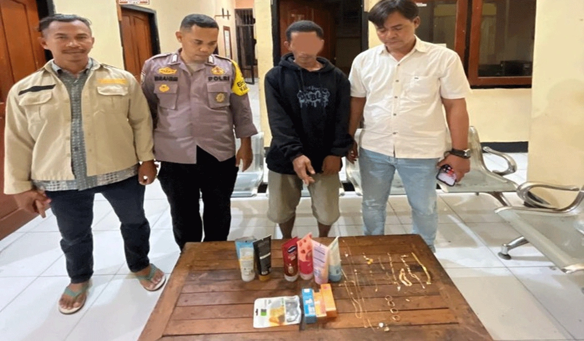 Polisi Tangkap Pelaku Pembobolan Toko Kosmetik di Dompu