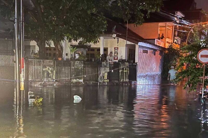 Banjir Rendam Denpasar-Badung, Air Setinggi 1 Meter 4 Warga Dievakuasi